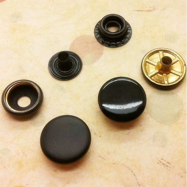 Sewing Id - 30 sets/pack #201 Black Color Metal