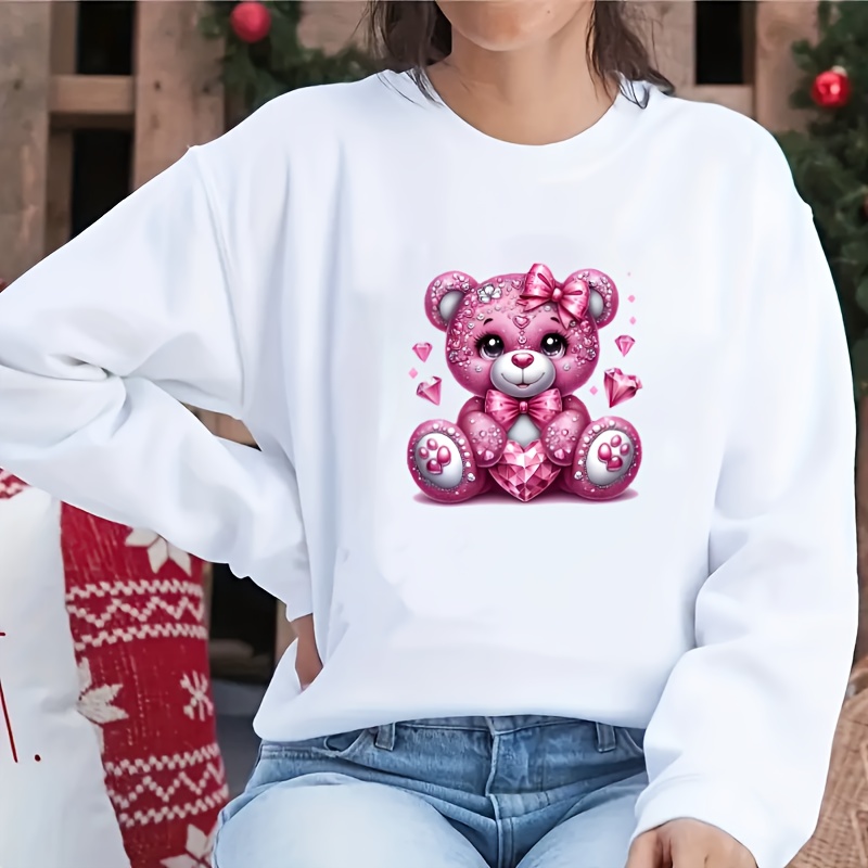 Pink Diamond Bear Heat Transfe - Iron On Patch recension och pris