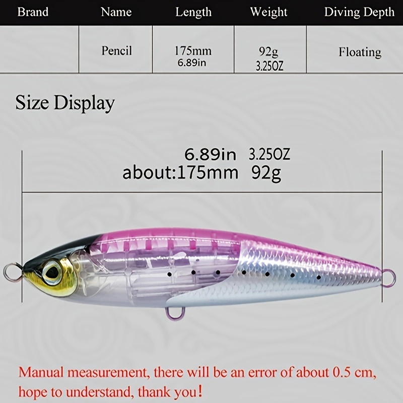 17.5CM 92G Floating Pencil Lur - Sewing Gt recension och pris