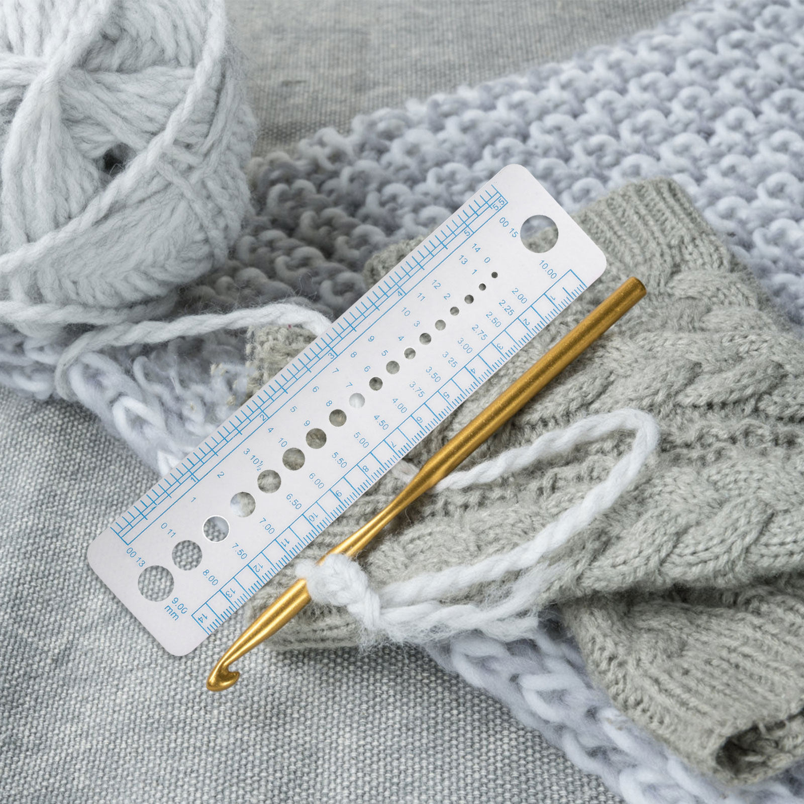 4Pcs Knitting Needle Gauge Too - Sewing Gauge Ruler recension och pris