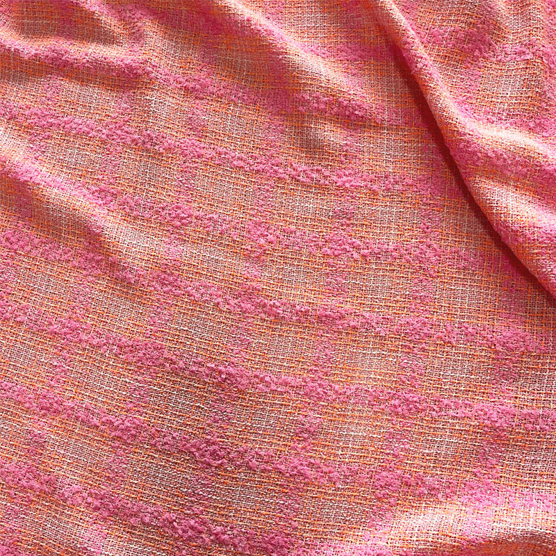 Pink and Orange Lattice With R - Sewing Tweed Fabric recension och pris