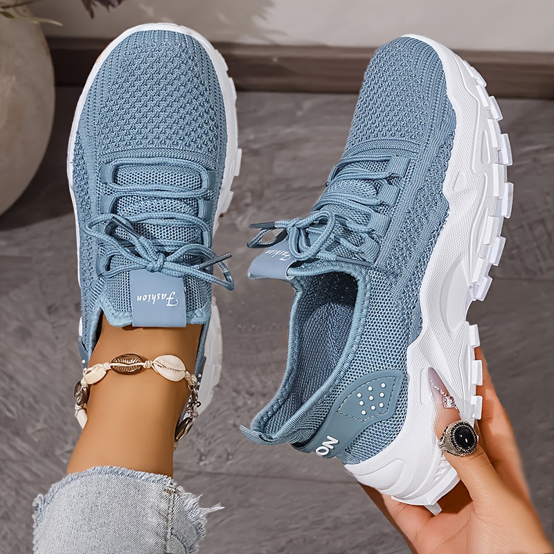 Breathable Knit Sneakers Fashi - Sewing Cloth recension och pris