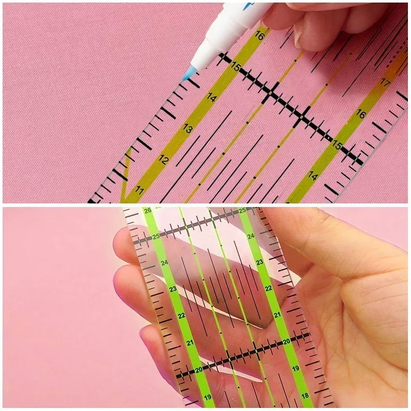 1/2pcs 15cm Quilting Patchwork - Sewing Gauge Ruler recension och pris