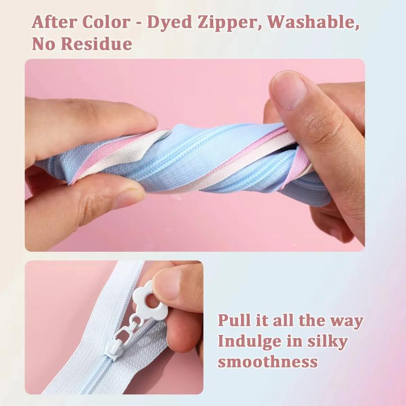 2.0 Meters Zipper + 5 Zipper H - Sewing Gauge Ruler recension och pris