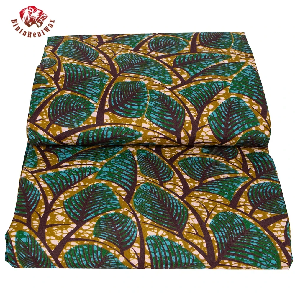 Ankara African Print Leaf Patt - Sewing Batik recension och pris