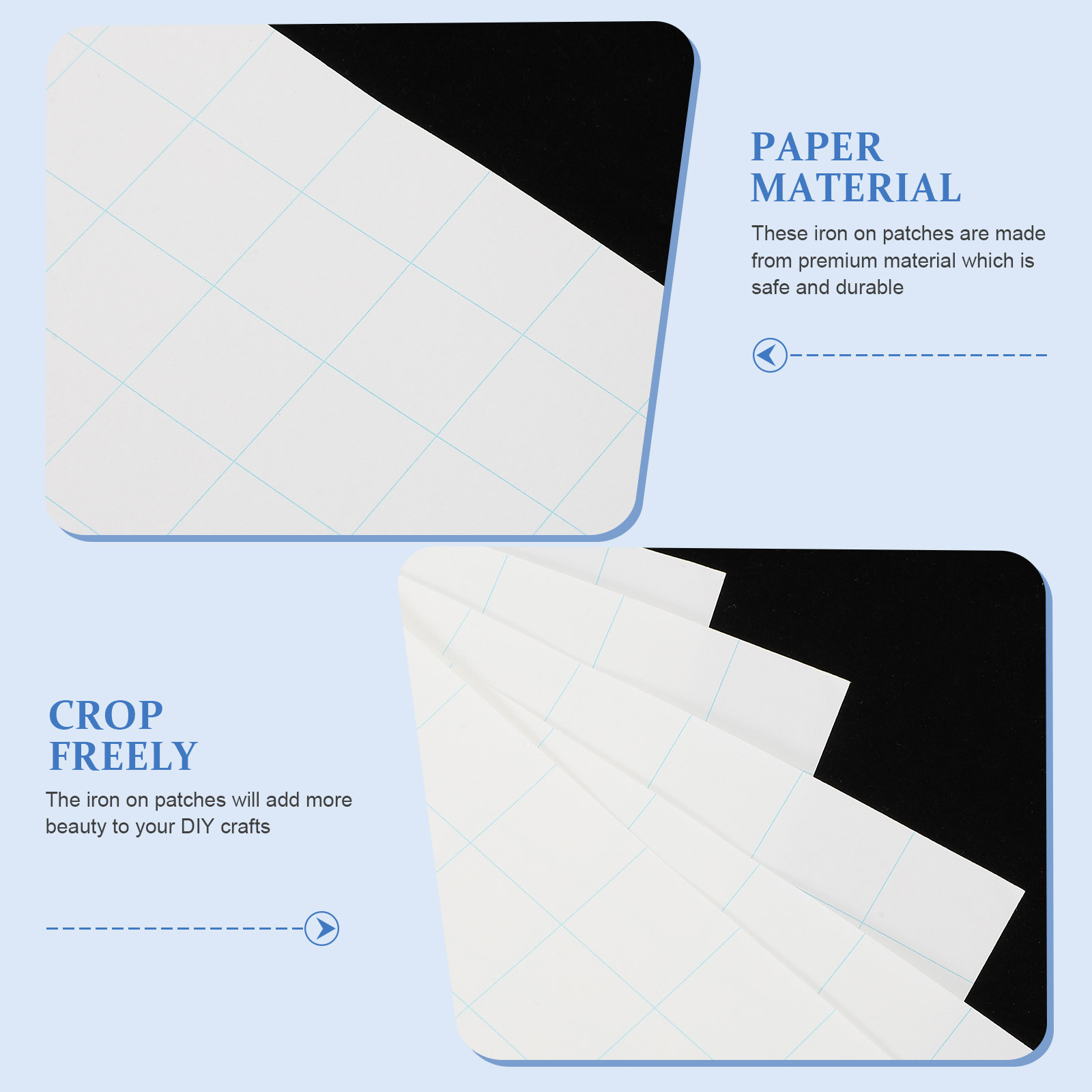 5pcs Heat Transfer Paper Cloth - Iron On Patch recension och pris
