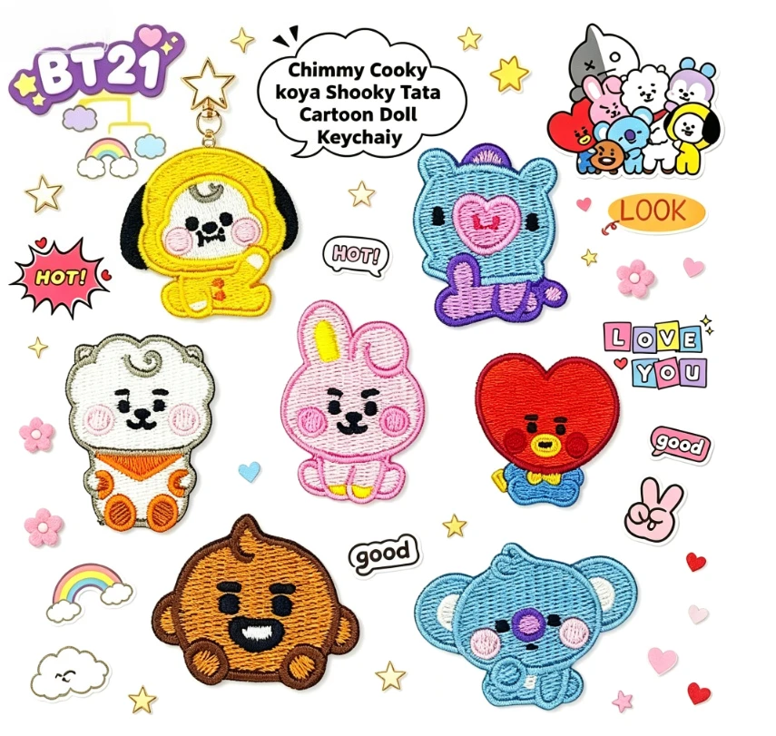 LINE FRIENDS BT21 All Characte - Iron On Patch recension och pris