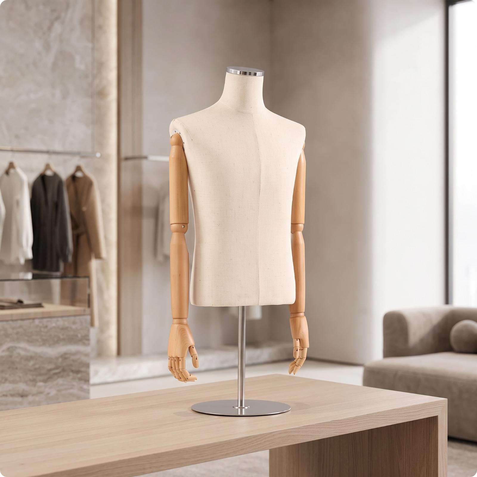 Male Half-Body Mannequin texti - Dress Form Mannequin recension och pris