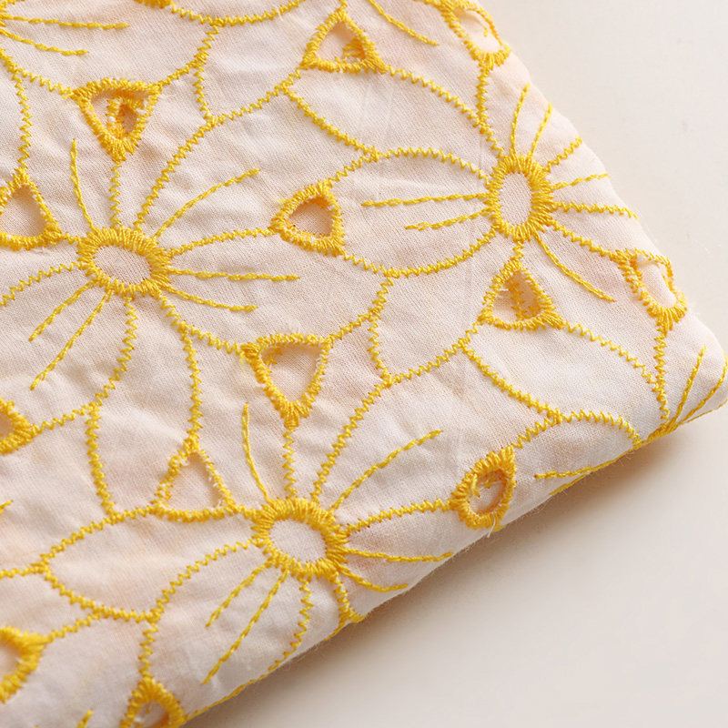 100% Cotton Embroidered Eyelet - Sewing Eyelet Fabric recension och pris