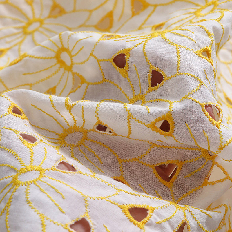 100% Cotton Embroidered Eyelet - Sewing Eyelet Fabric recension och pris