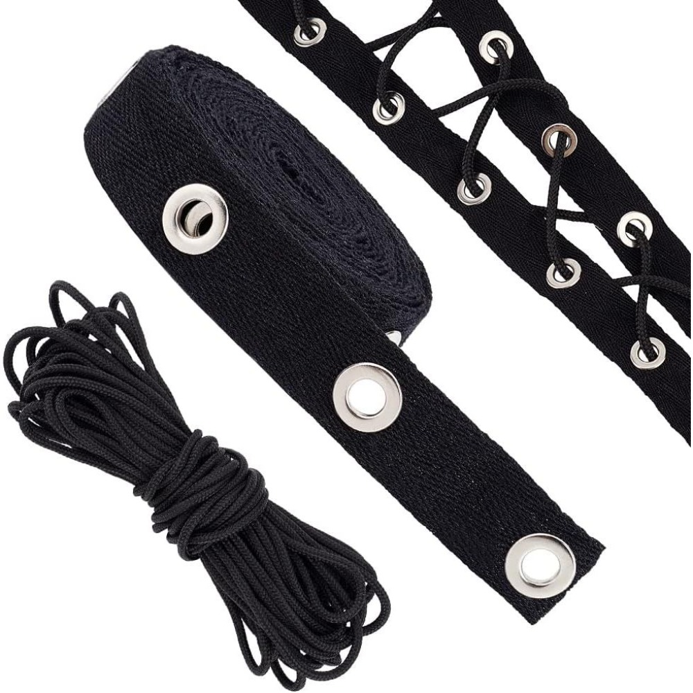 3 Yards Eyelet Tape Trim Black - Sewing Eyelet Fabric recension och pris